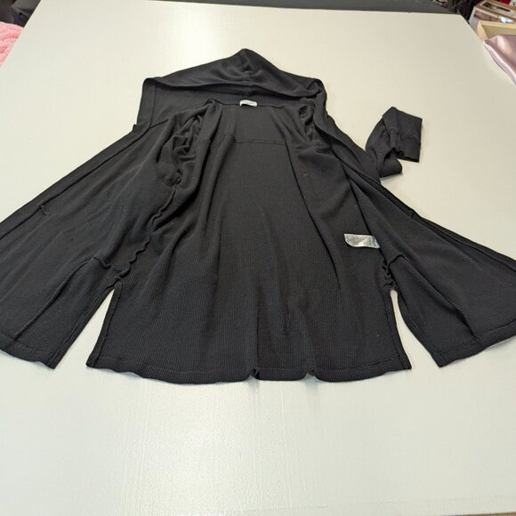 Splendid Size Small Open Black Hooded Cardigan - Picture 8 of 14